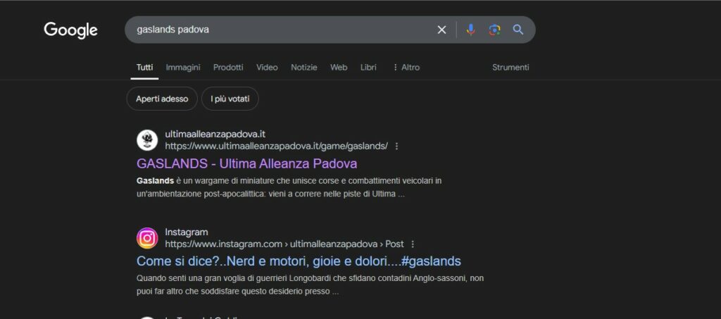 screenshot serp Gasslands